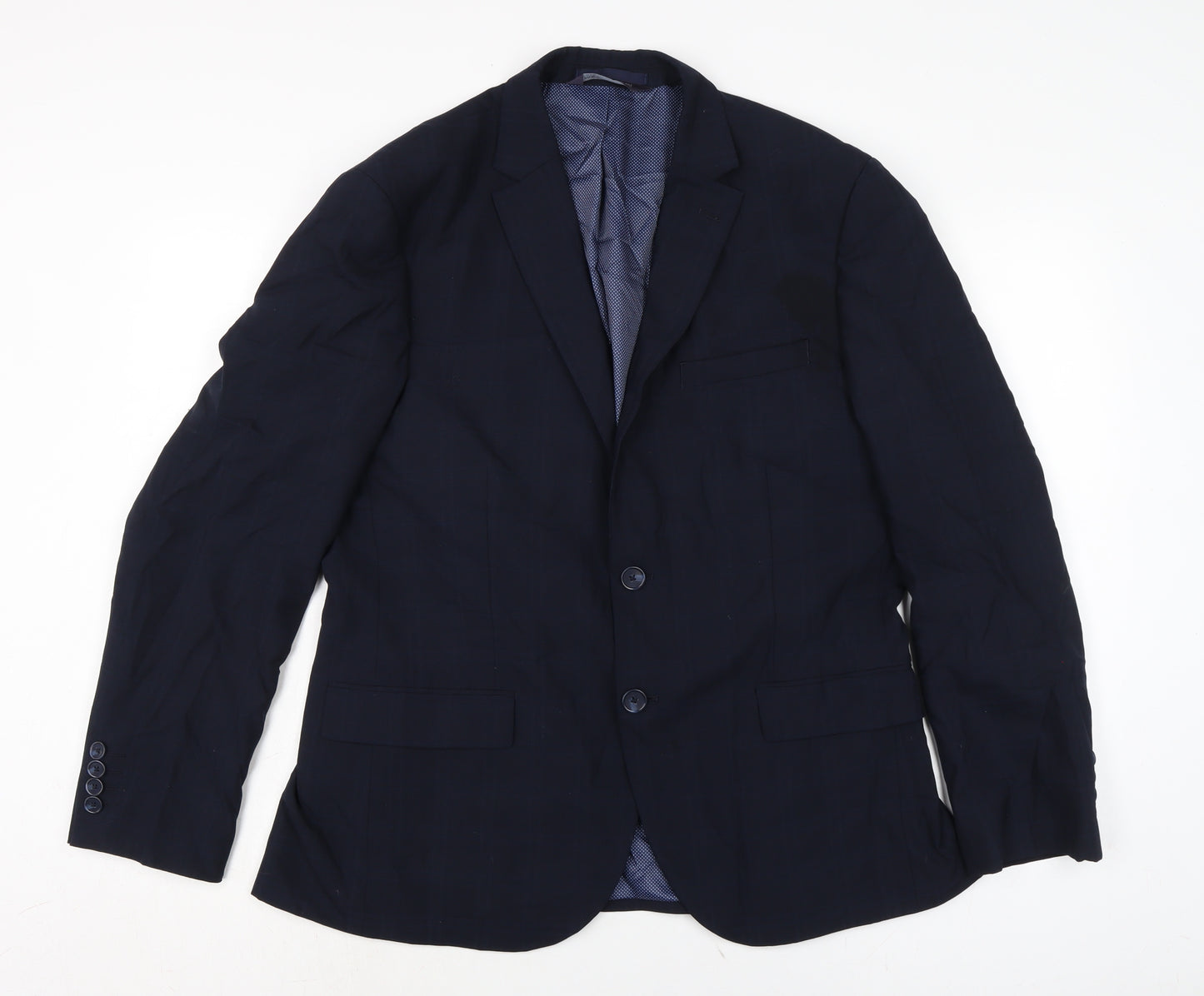 Marks and Spencer Mens Blue Gilet Jacket Size 40 Button