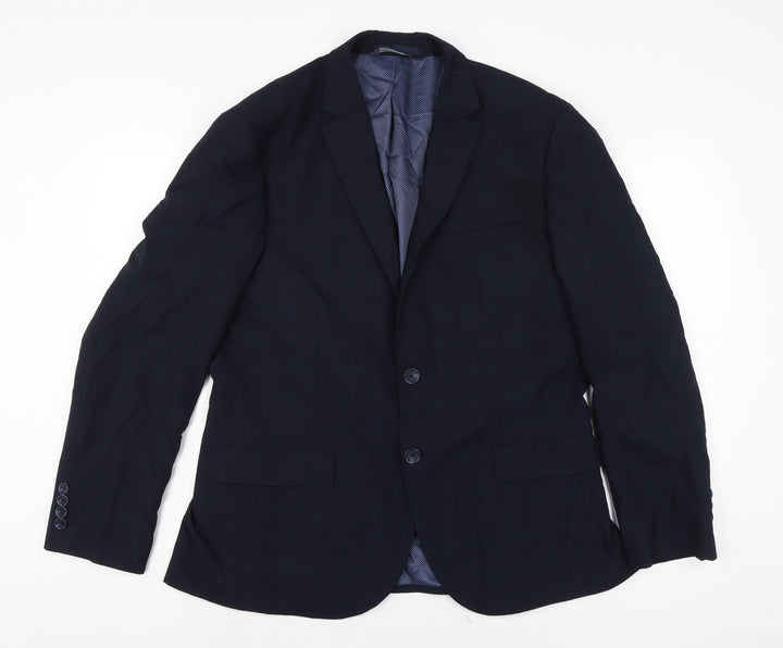Marks and Spencer Mens Blue Gilet Jacket Size 40 Button