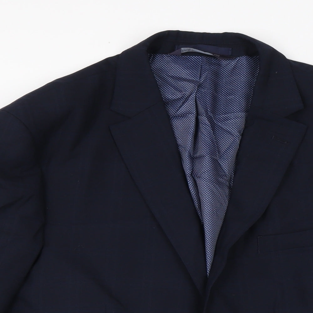 Marks and Spencer Mens Blue Gilet Jacket Size 40 Button
