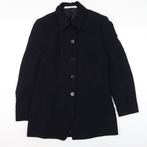 Marks and Spencer Womens Blue Jacket Size 12 Button