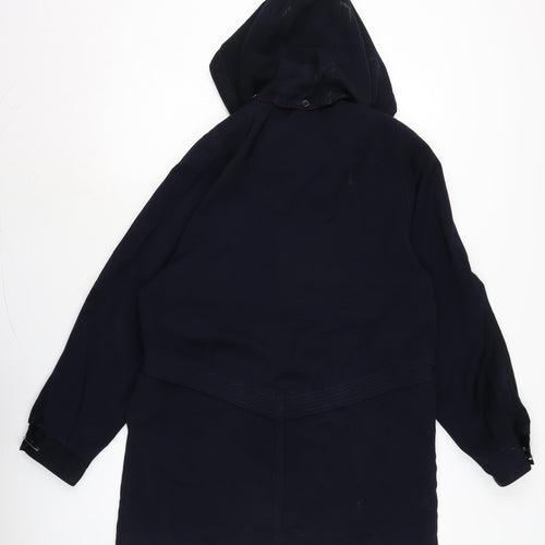 David Barry Womens Blue Anorak Coat Size 12 Zip