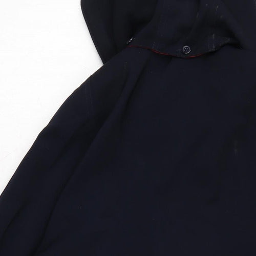 David Barry Womens Blue Anorak Coat Size 12 Zip