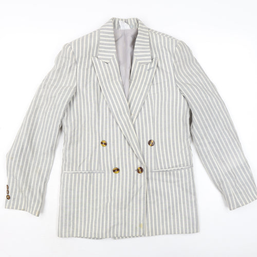 Strom Womens Grey Jacket Size 10 Button