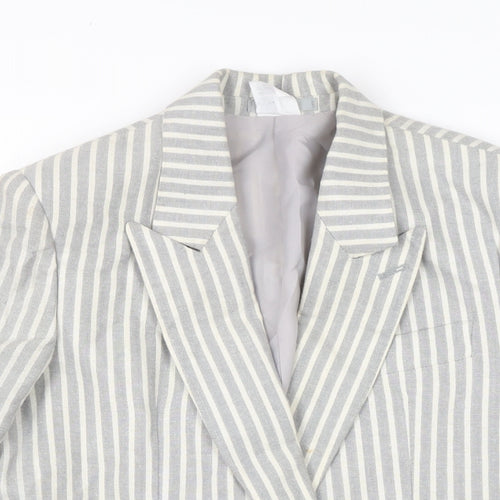 Strom Womens Grey Jacket Size 10 Button