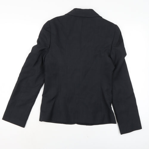 Papaya Womens Black Jacket Size 8 Button