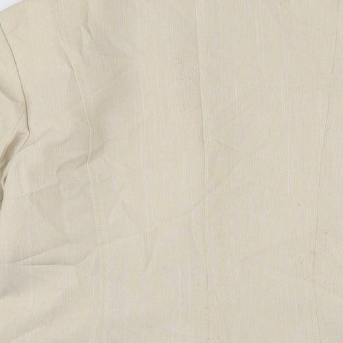 BHS Womens Beige Jacket Size 10 Button
