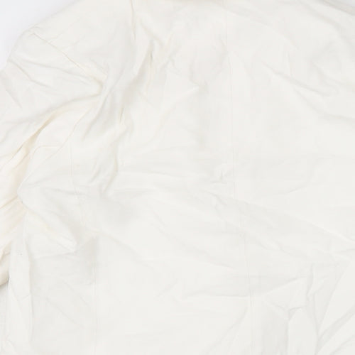 H&M Womens White Jacket Size XS Button
