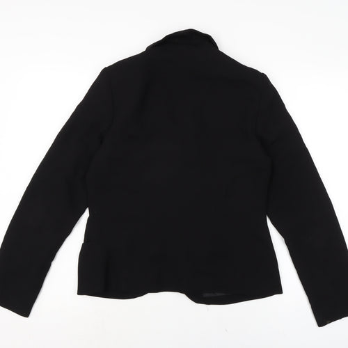 F&F Womens Black Jacket Size 12 Hook & Eye