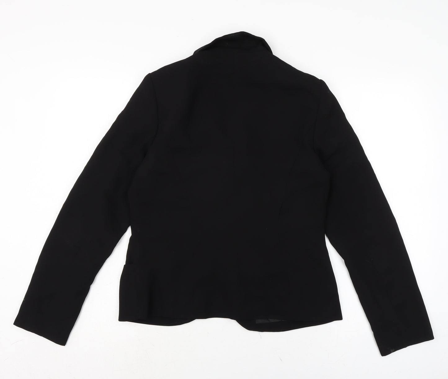 F&F Womens Black Jacket Size 12 Hook & Eye