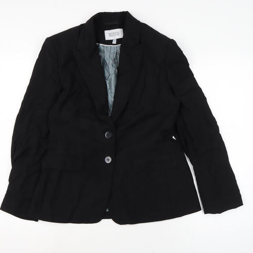 NEXT Womens Black Jacket Size 12 Button