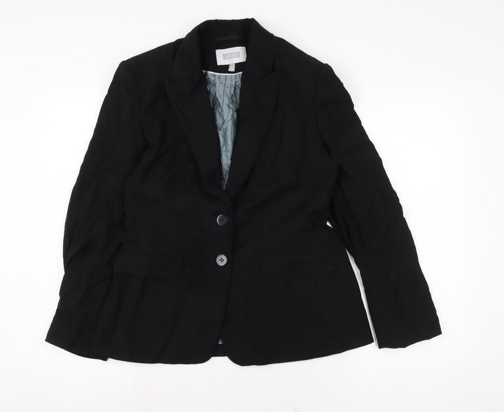 NEXT Womens Black Jacket Size 12 Button