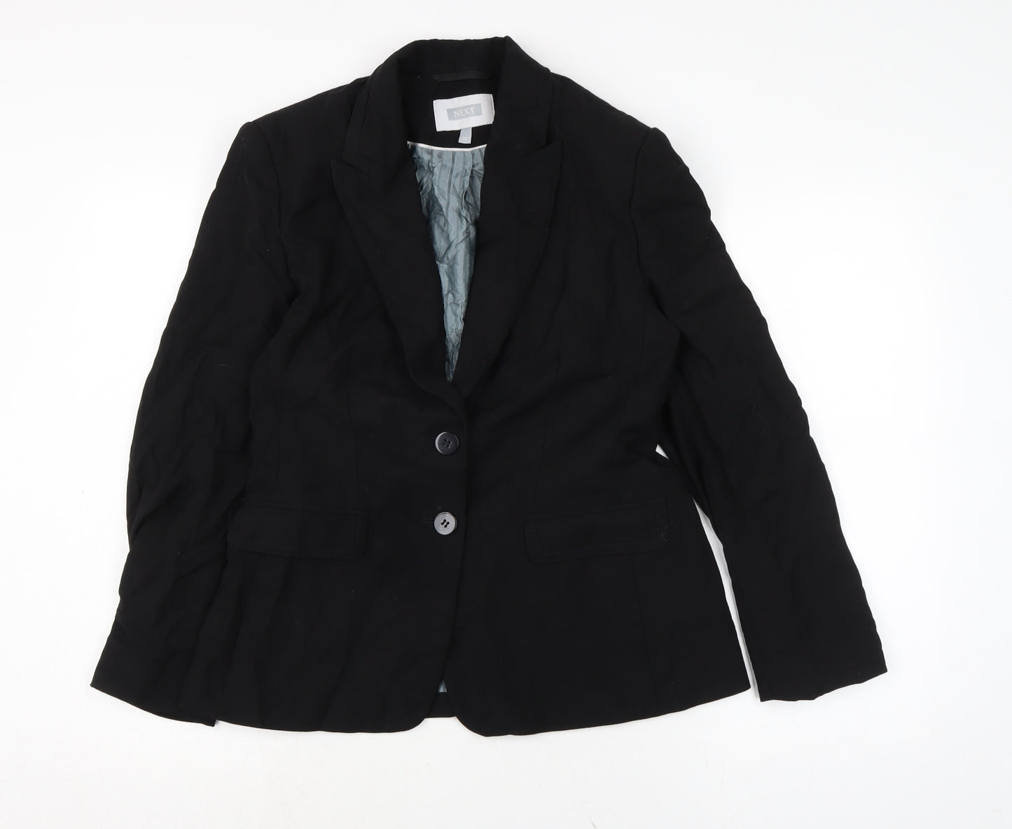 NEXT Womens Black Jacket Size 12 Button