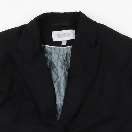 NEXT Womens Black Jacket Size 12 Button
