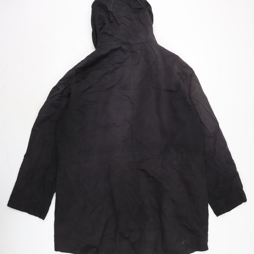 George Womens Black Anorak Coat Size 22 Zip