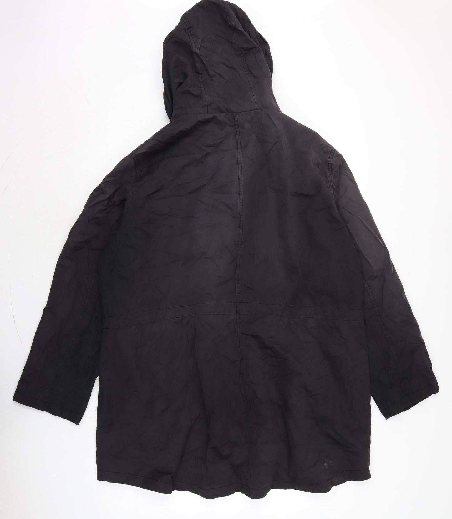 George Womens Black Anorak Coat Size 22 Zip