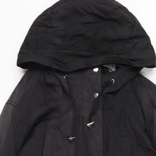George Womens Black Anorak Coat Size 22 Zip