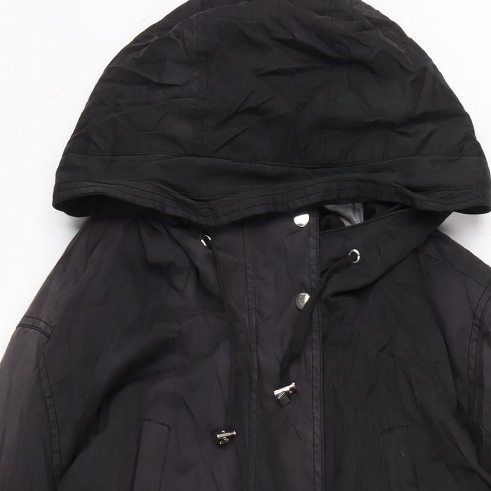 George Womens Black Anorak Coat Size 22 Zip