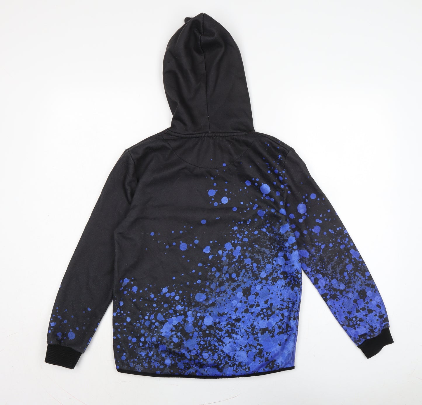 DFVD Boys Blue Cotton Pullover Hoodie Size 13-14 Years