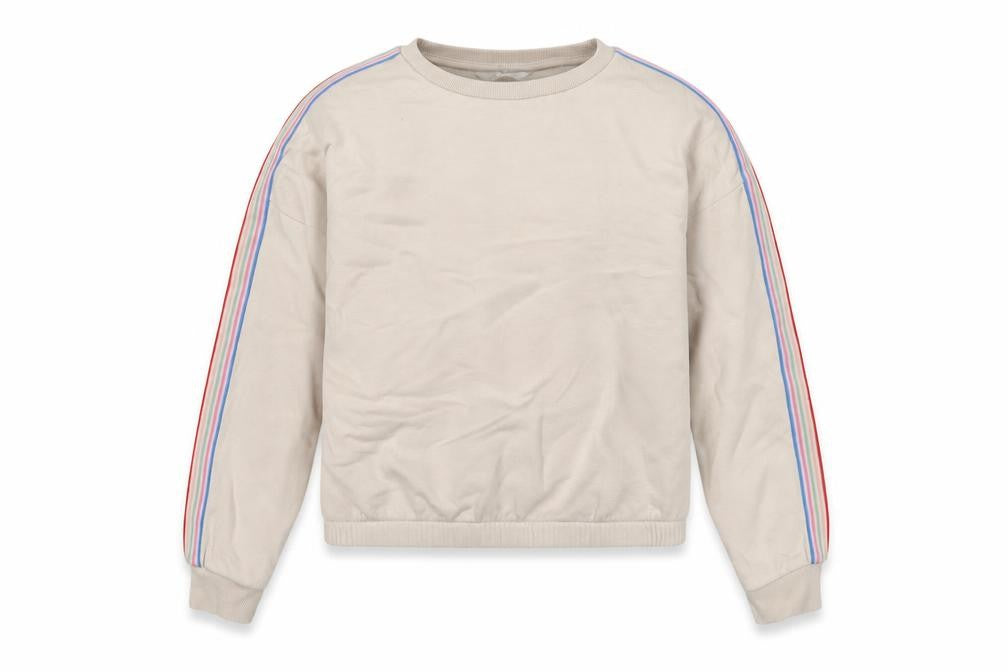 Marks and Spencer Girls Ivory Cotton Pullover Sweatshirt Size 12-13 Years