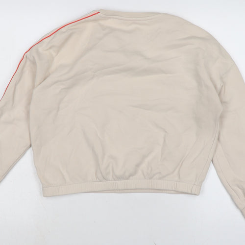 Marks and Spencer Girls Ivory Cotton Pullover Sweatshirt Size 12-13 Years