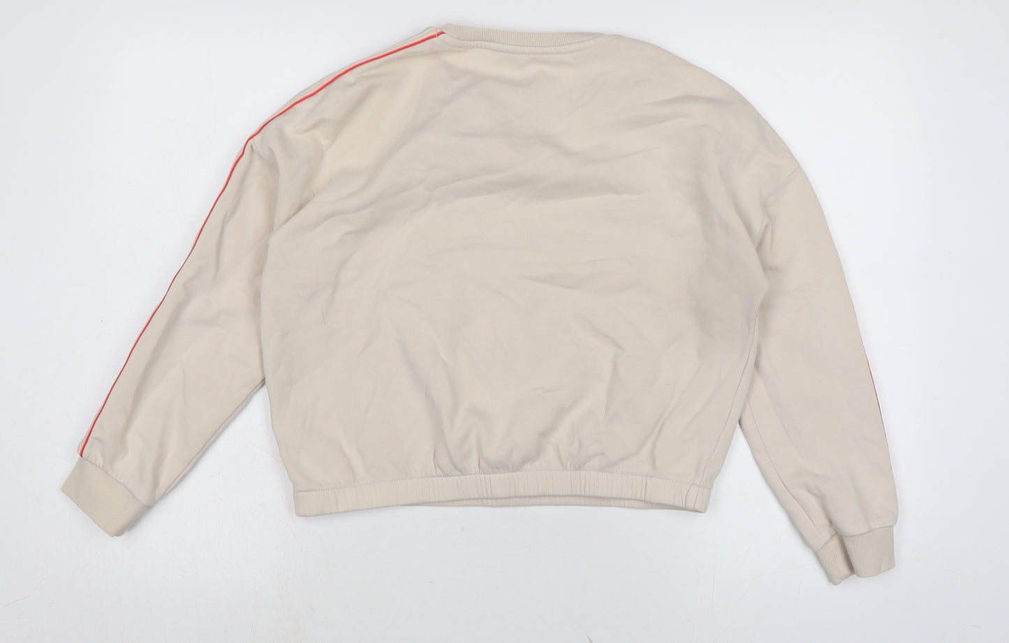 Marks and Spencer Girls Ivory Cotton Pullover Sweatshirt Size 12-13 Years