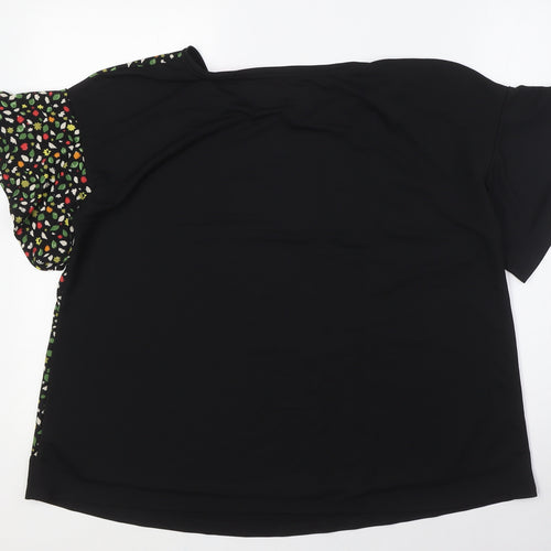 NEXT Womens Multicoloured Polyester Basic Button-Up Size 16 Boat Neck