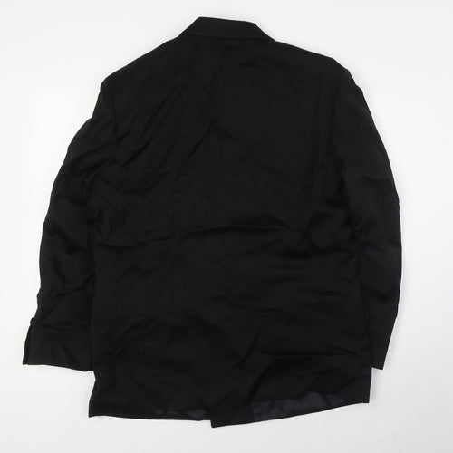 James Barry Mens Black Polyester Jacket Suit Jacket Size 40 Regular