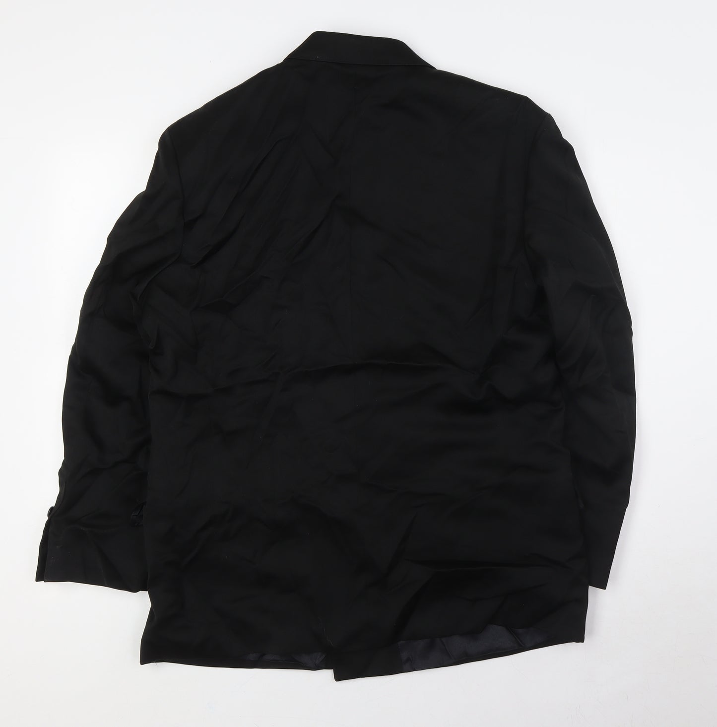 James Barry Mens Black Polyester Jacket Suit Jacket Size 40 Regular