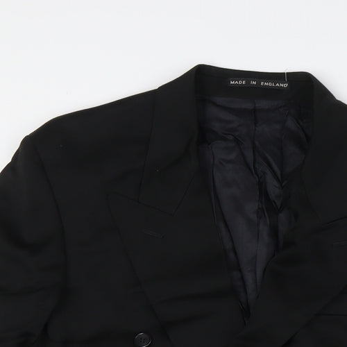 James Barry Mens Black Polyester Jacket Suit Jacket Size 40 Regular