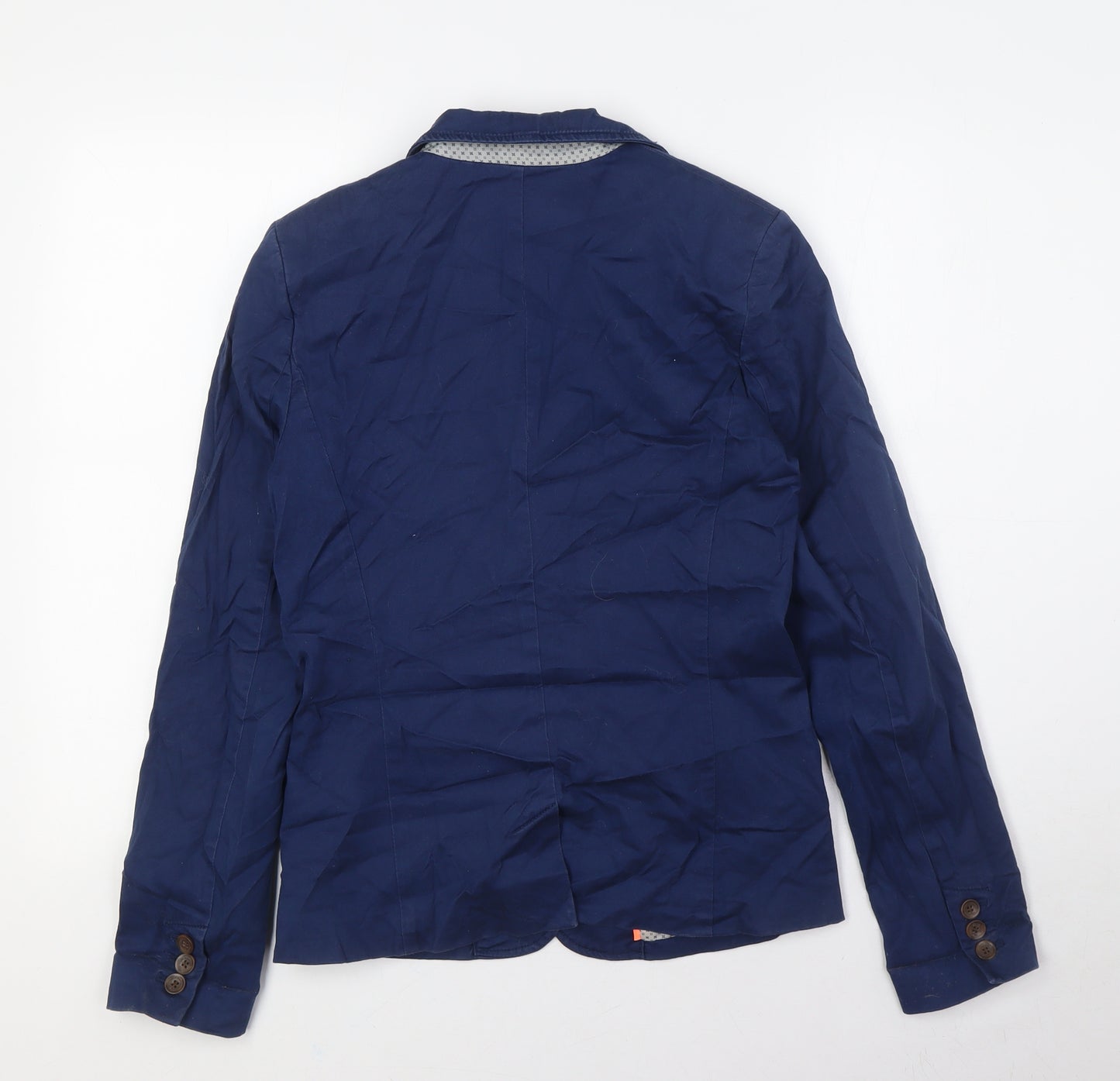 H&M Womens Blue Jacket Size 8 Button