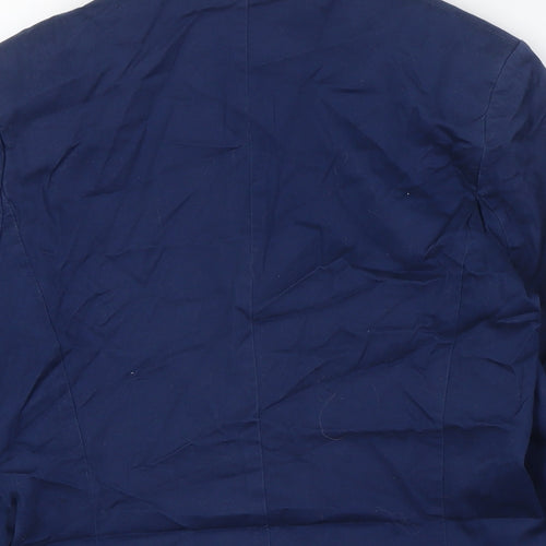 H&M Womens Blue Jacket Size 8 Button