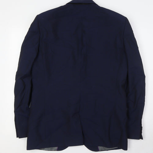 NEXT Mens Blue Wool Jacket Suit Jacket Size 40 Regular