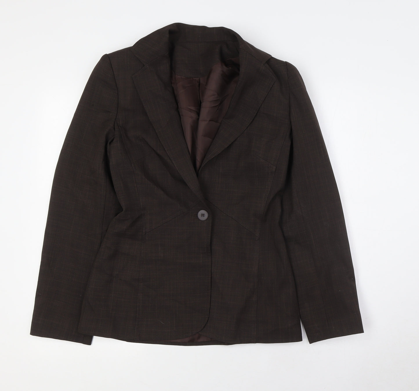 NL collection Womens Brown Jacket Size 8 Button