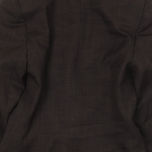 NL collection Womens Brown Jacket Size 8 Button