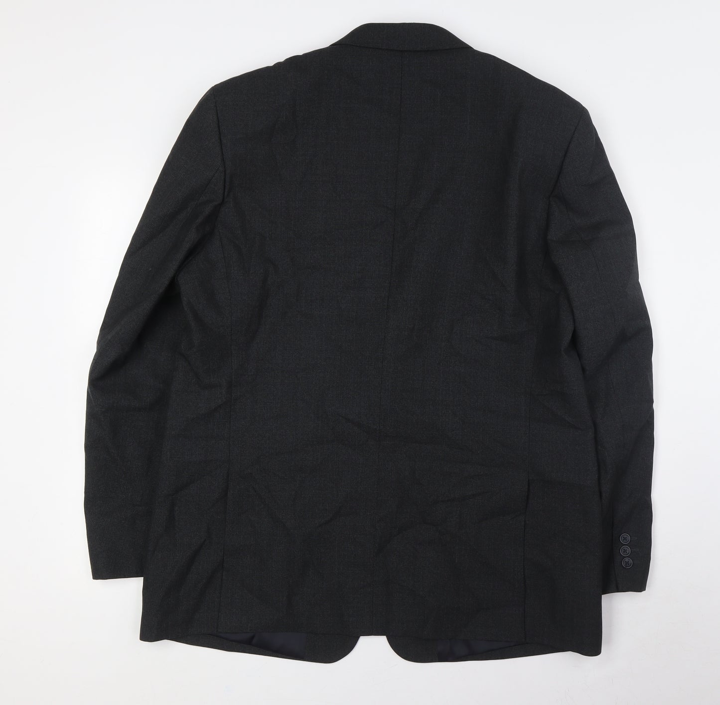 Charlton Gray Mens Grey Polyester Jacket Suit Jacket Size 44 Big & Tall