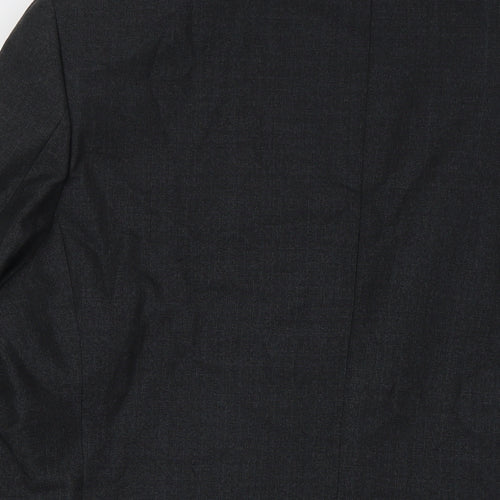 Charlton Gray Mens Grey Polyester Jacket Suit Jacket Size 44 Big & Tall