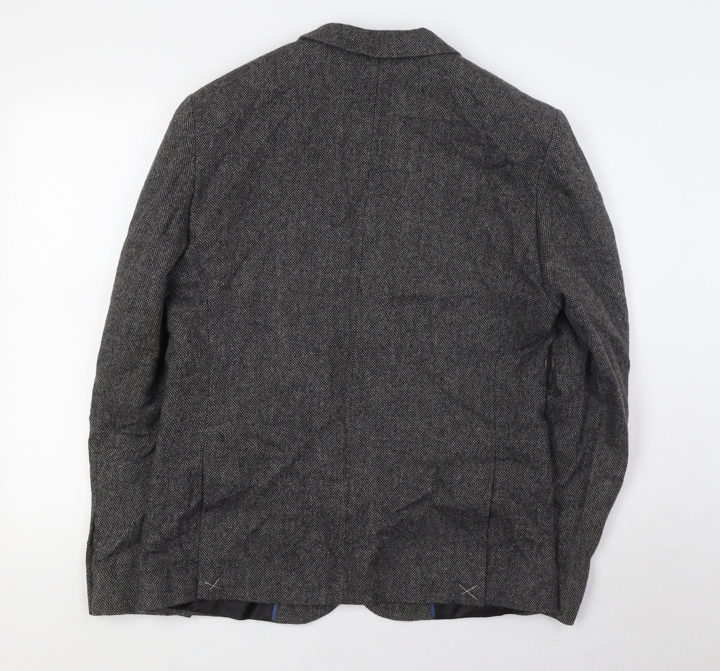 New Look Mens Grey Wool Jacket Suit Jacket Size 40 Regular