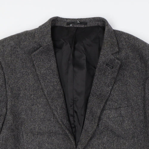 New Look Mens Grey Wool Jacket Suit Jacket Size 40 Regular