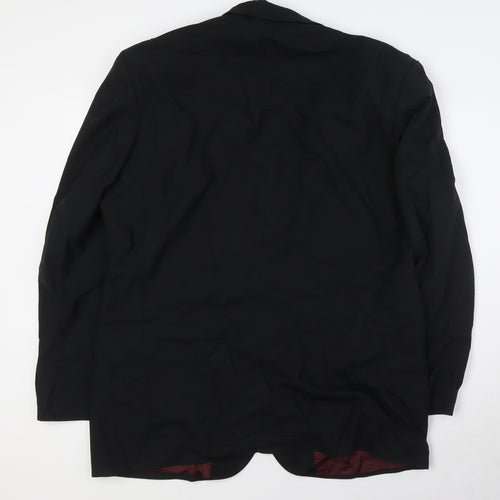 Marks and Spencer Mens Black Polyester Tuxedo Suit Jacket Size 44 Big & Tall