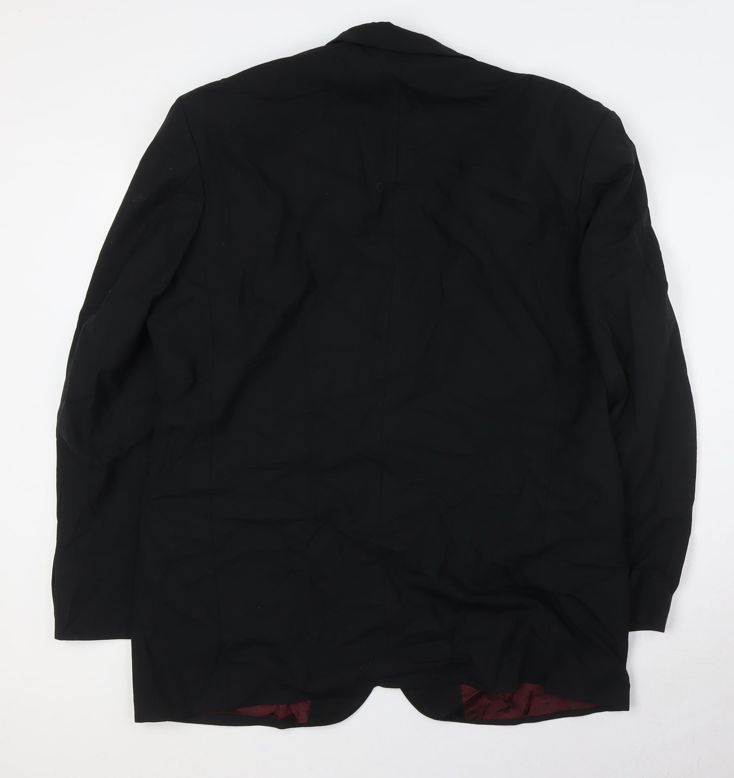 Marks and Spencer Mens Black Polyester Tuxedo Suit Jacket Size 44 Big & Tall