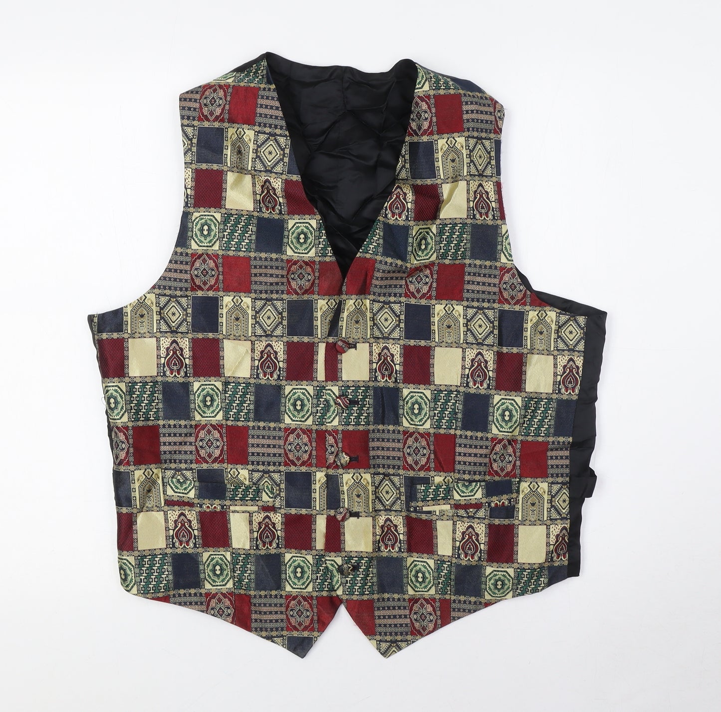 Marks and Spencer Mens Multicoloured Jacket Waistcoat Size L Button