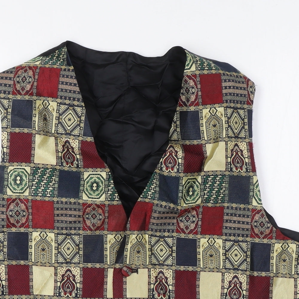 Marks and Spencer Mens Multicoloured Jacket Waistcoat Size L Button