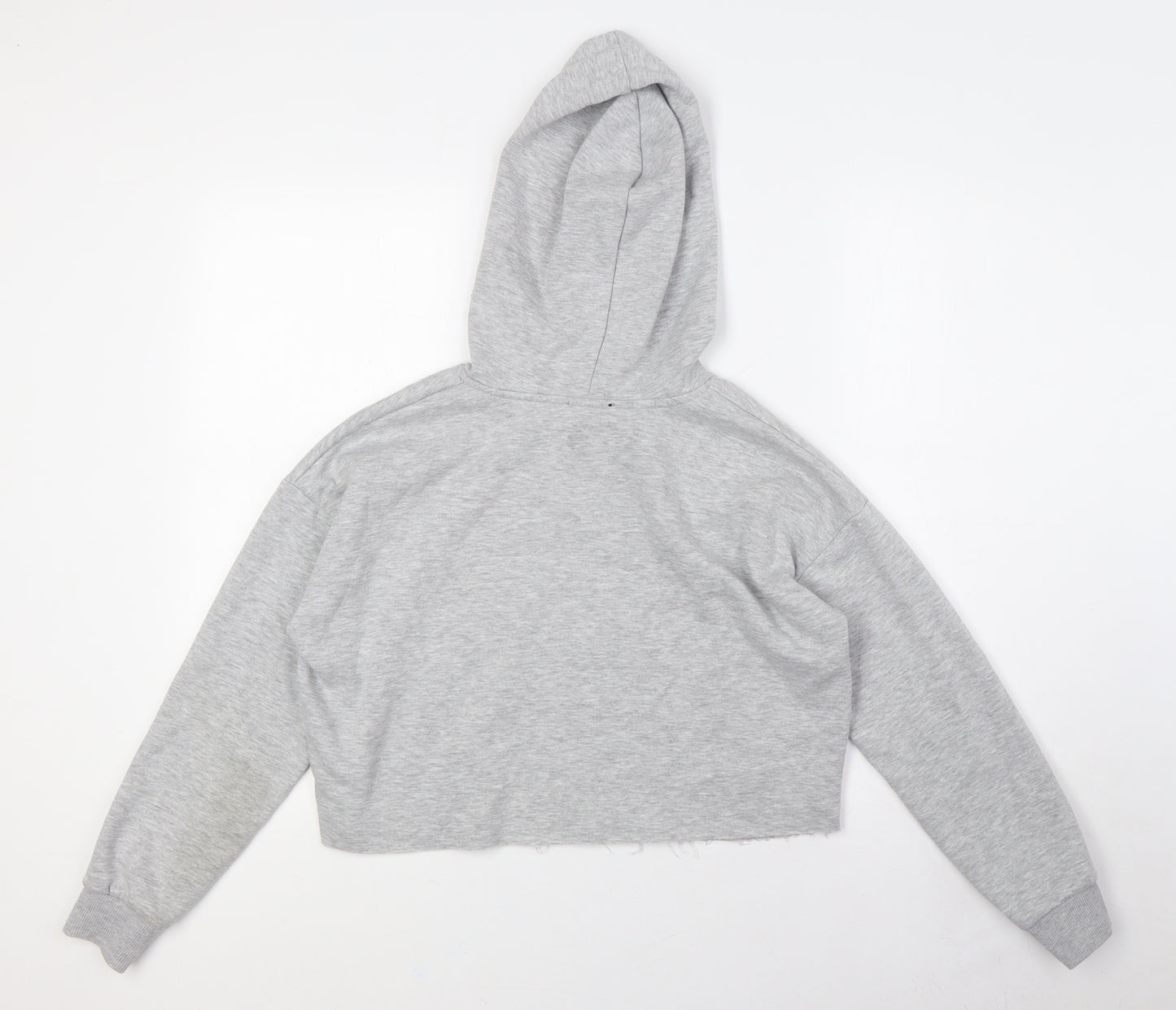 915 Generation Girls Grey Polyester Pullover Hoodie Size 12-13 Years - Raw Hem