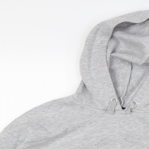 915 Generation Girls Grey Polyester Pullover Hoodie Size 12-13 Years - Raw Hem