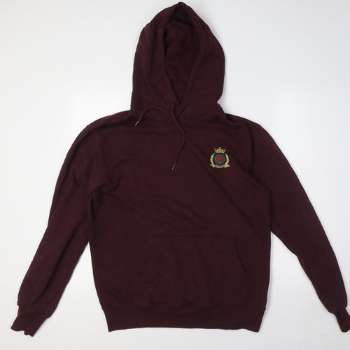 Divided by H&M Mens Red Cotton Pullover Hoodie Size S