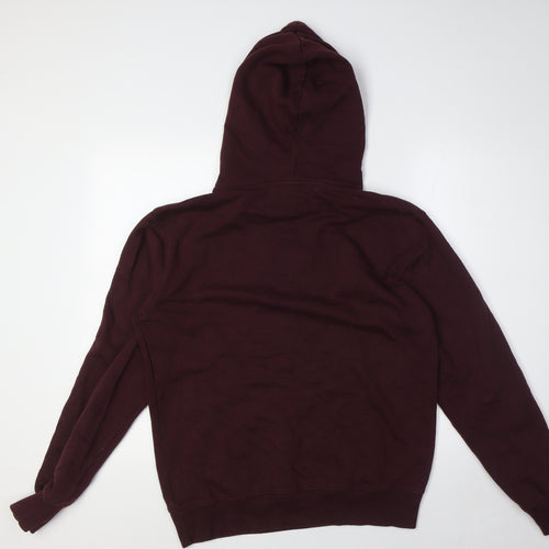 Divided by H&M Mens Red Cotton Pullover Hoodie Size S