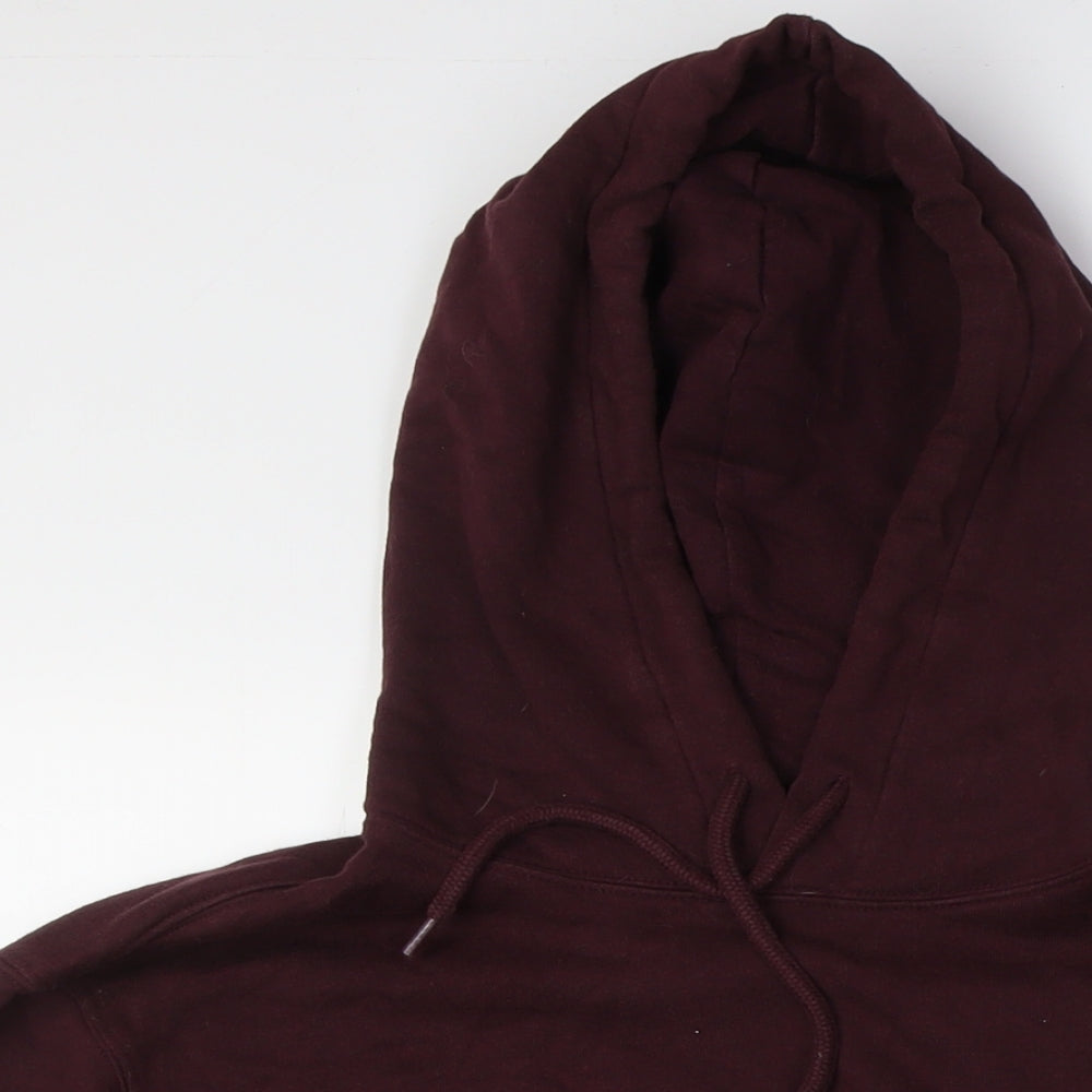 Divided by H&M Mens Red Cotton Pullover Hoodie Size S