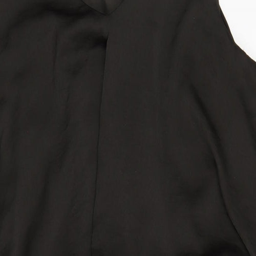 Bobeau Womens Brown Polyester A-Line Size 2XL Scoop Neck Pullover