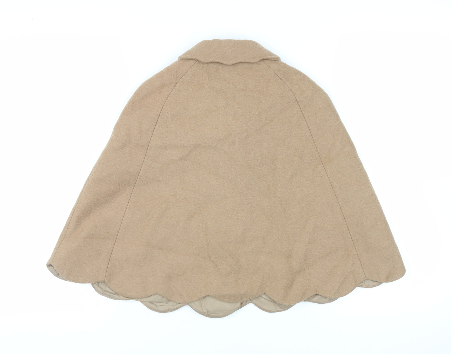 Autograph Girls Beige Overcoat Coat Size 7-8 Years Button - Cape