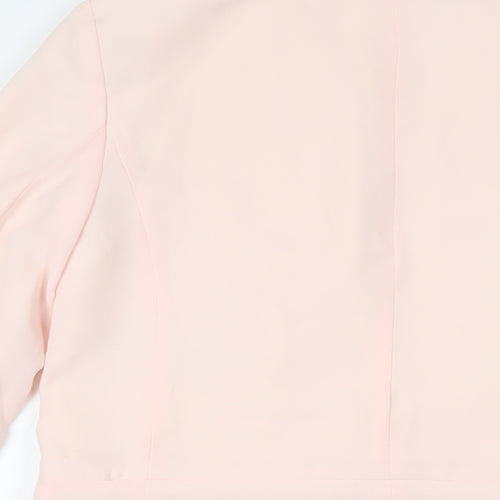 New Look Womens Pink Jacket Blazer Size 10 Button